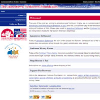 Screen capture of the Jamestown-Yorktown Foundation
