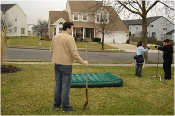 Still Shot from Behind the Scenes